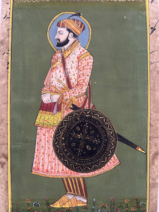 Rajput/Deccani Schools Miniature Potrait