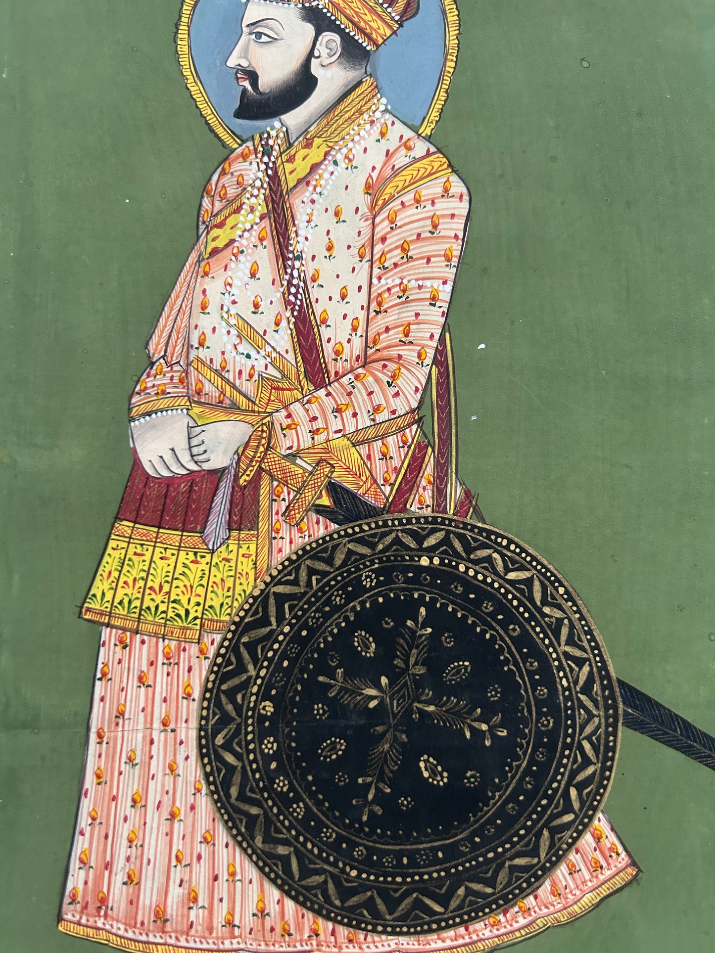 Rajput/Deccani Schools Miniature Potrait