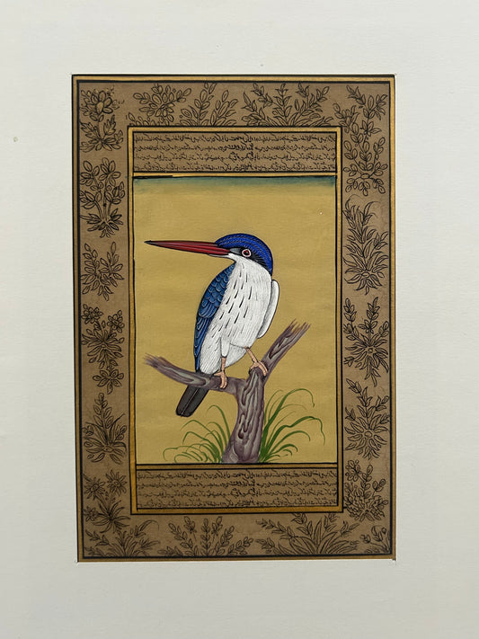 Miniature bird painting