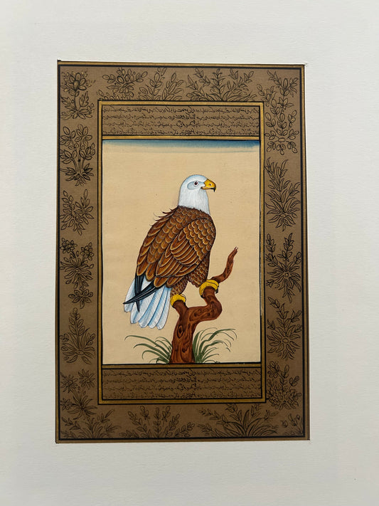 Miniature bird painting