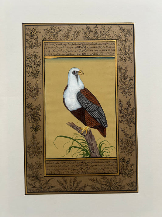 Miniature bird painting