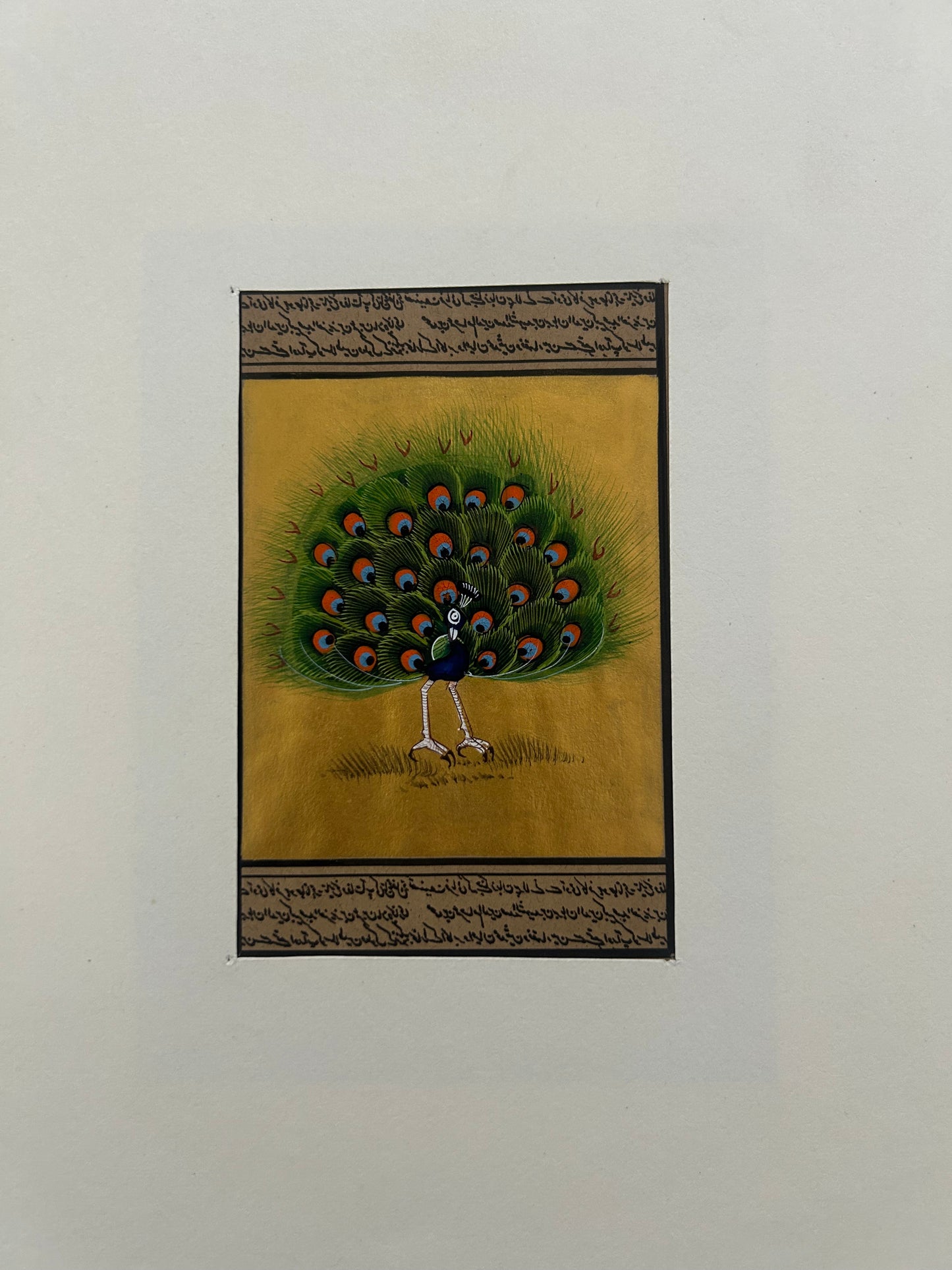 Miniature bird painting