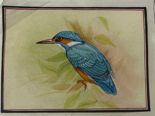 Traditional Indian bird miniature painting