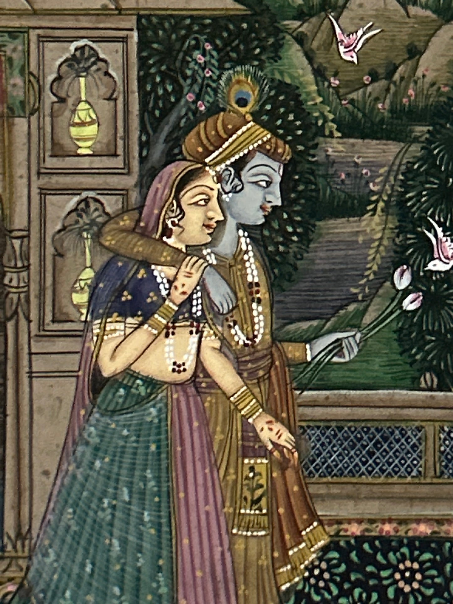 Krishna Miniature paintings with description