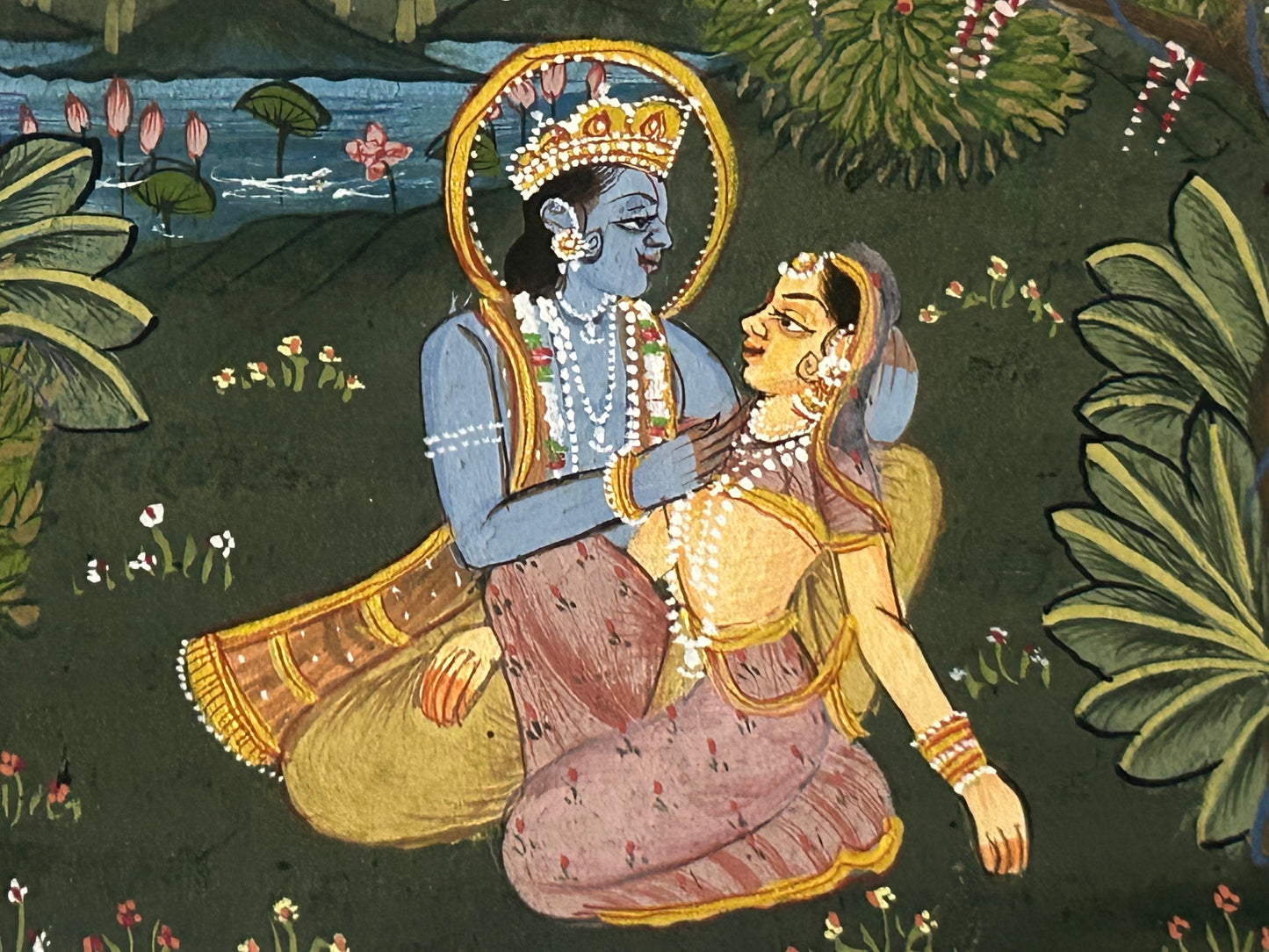 Krishna Miniature paintings with description