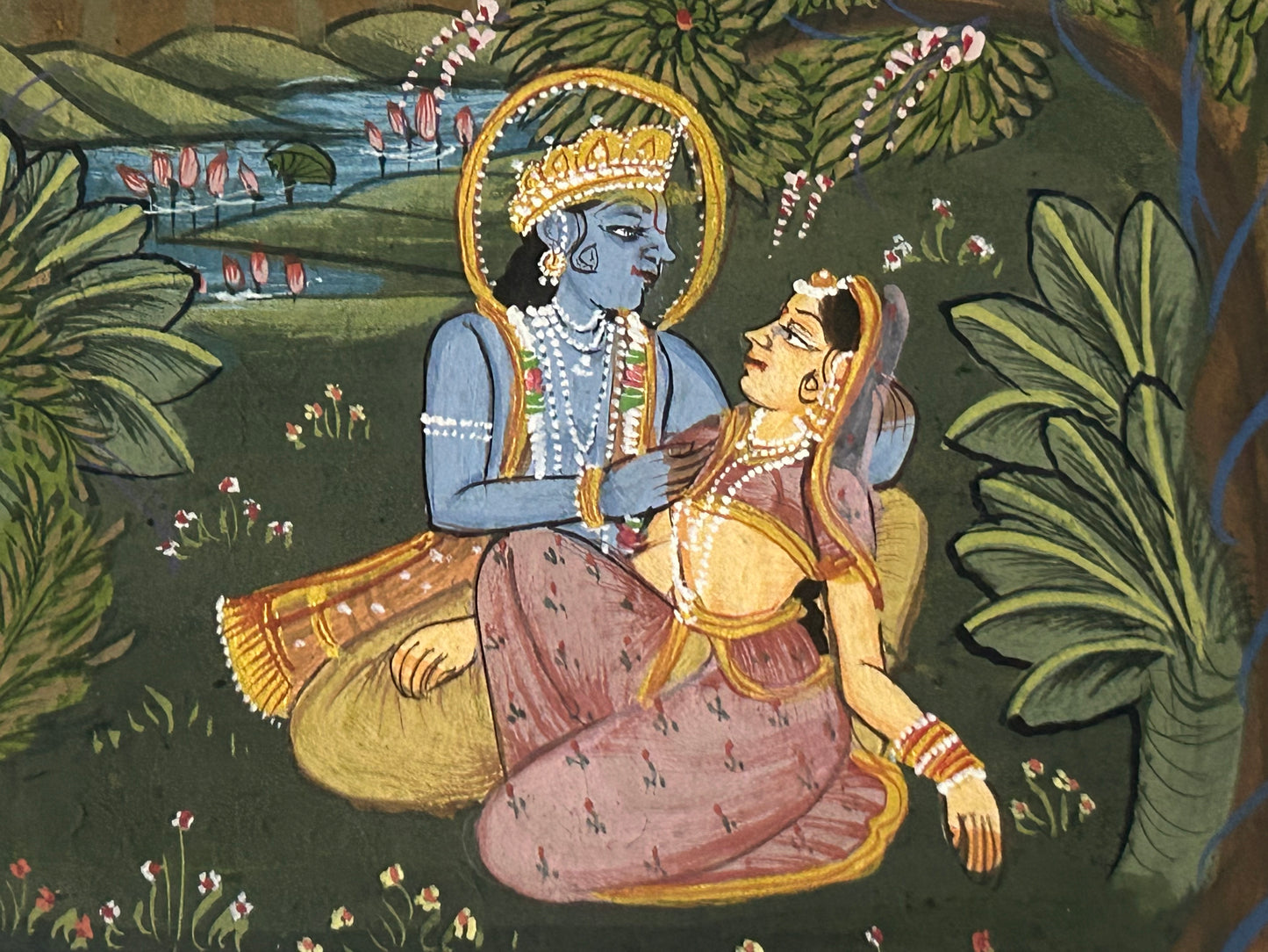 Krishna Miniature paintings with description