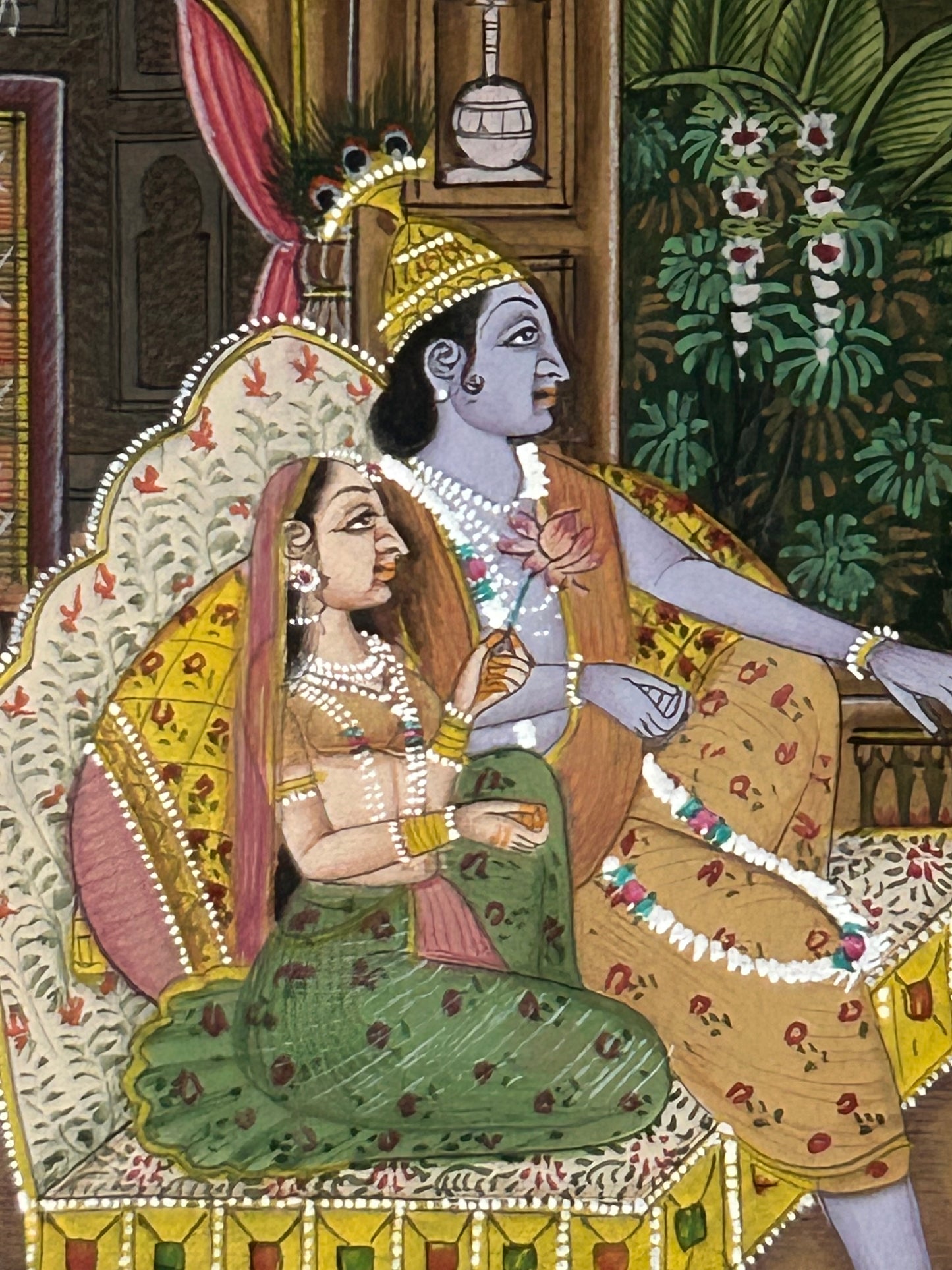 Krishna Miniature paintings with description