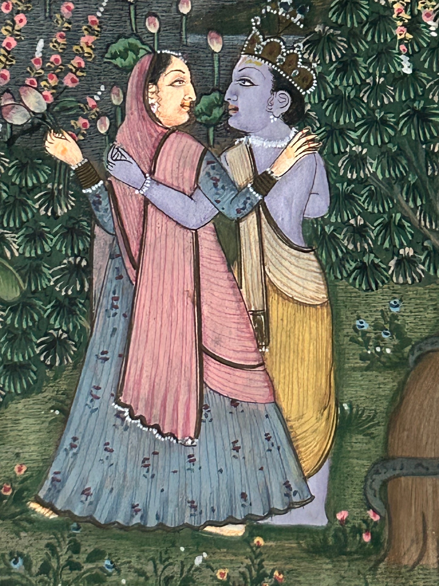 Krishna Miniature paintings with description