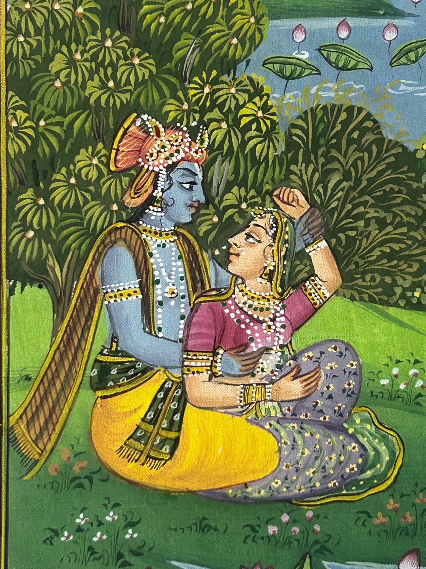 Krishna Indian Miniature Painting
