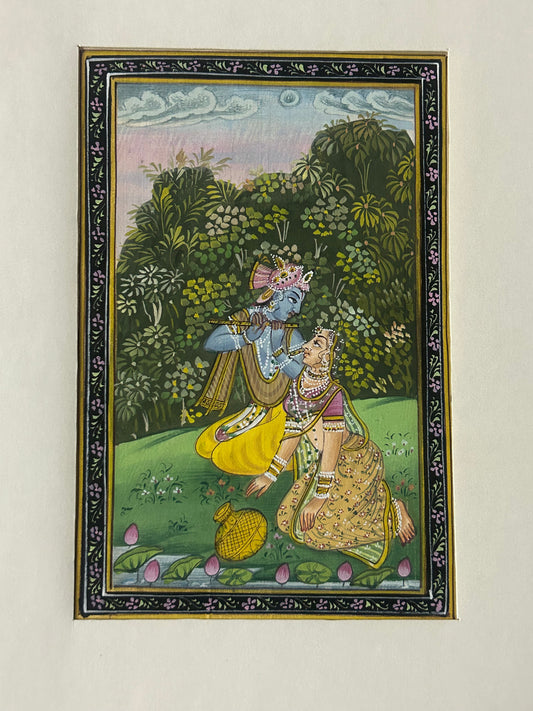Krishna Indian Miniature Painting