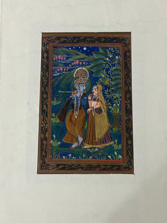 Krishna Indian Miniature Painting