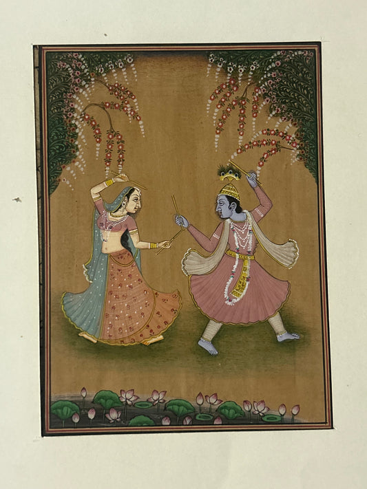 Krishna Indian Miniature Painting