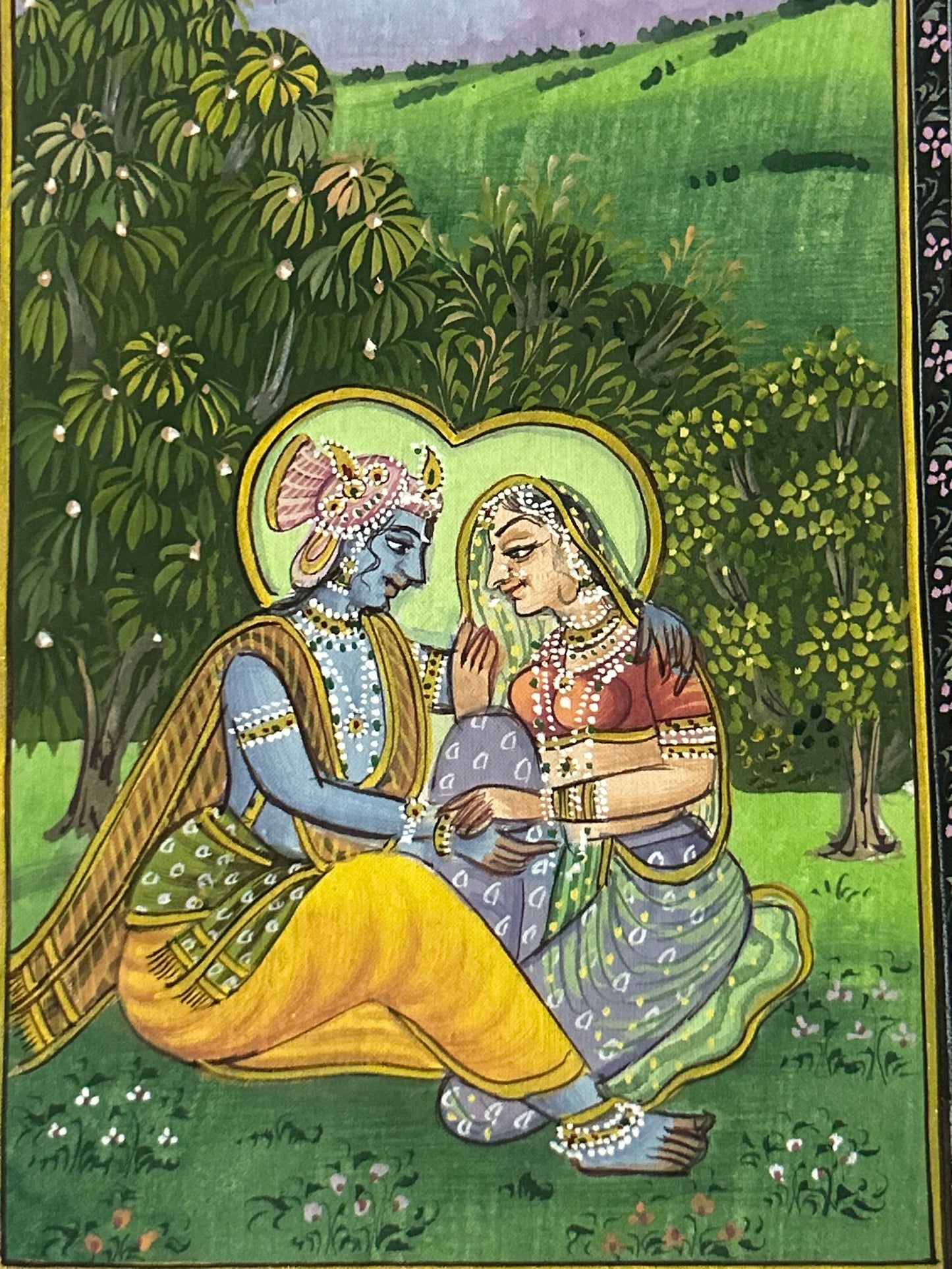Krishna Indian Miniature Painting
