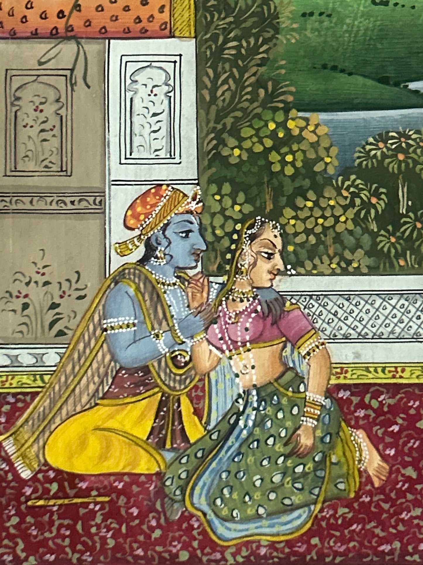 Krishna Indian Miniature Painting