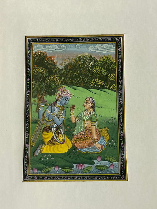 Krishna Indian Miniature Painting