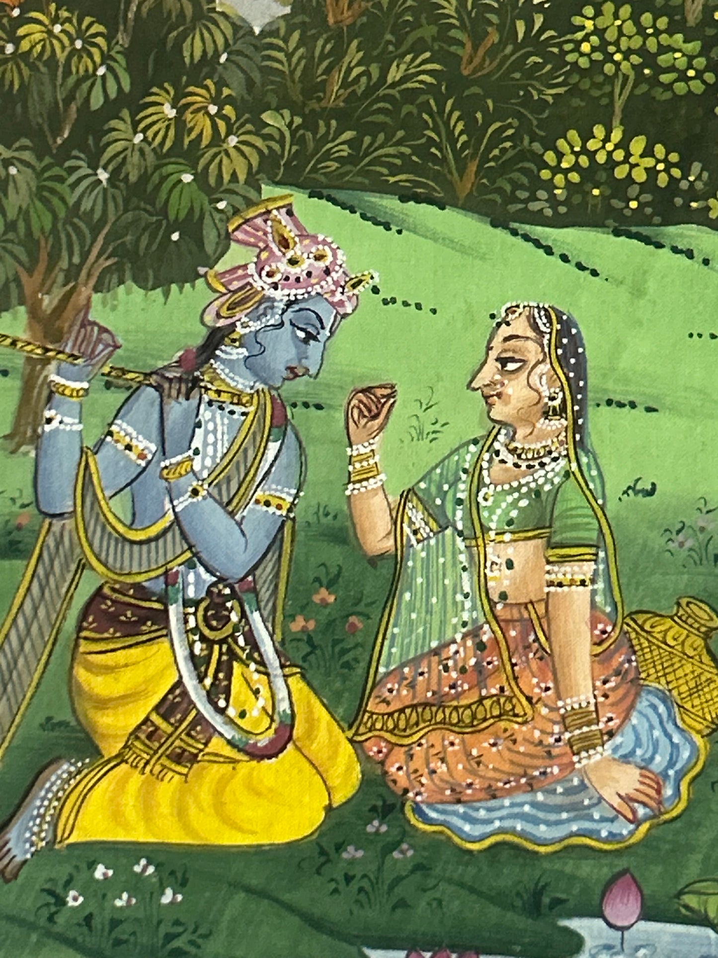 Krishna Indian Miniature Painting