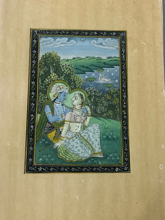 Krishna Indian Miniature Painting