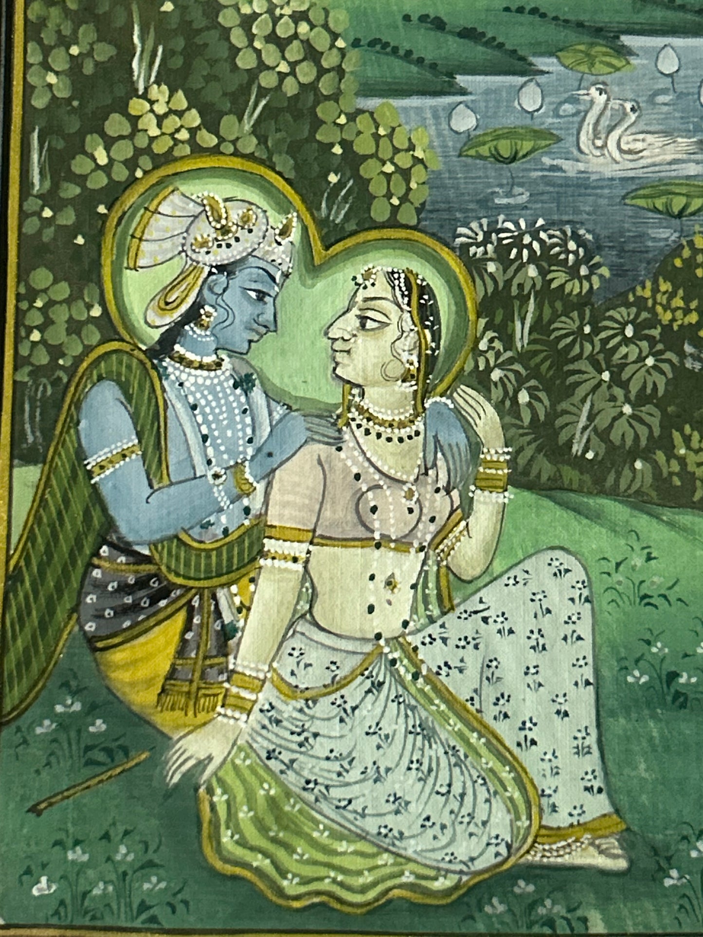 Krishna Indian Miniature Painting
