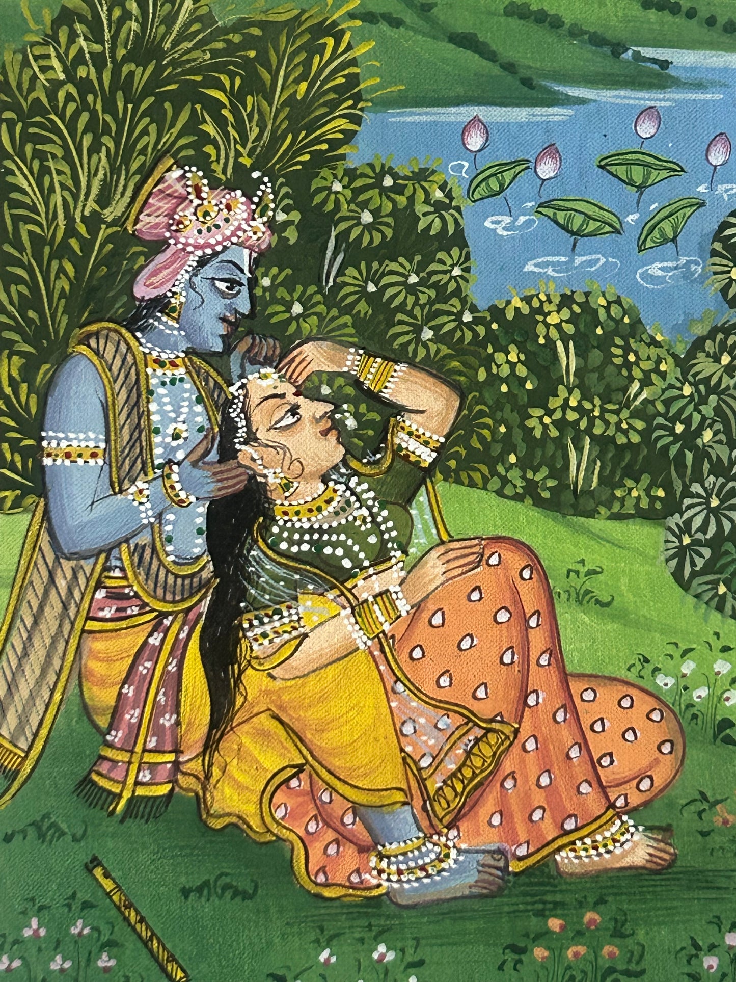 Krishna Indian Miniature Painting
