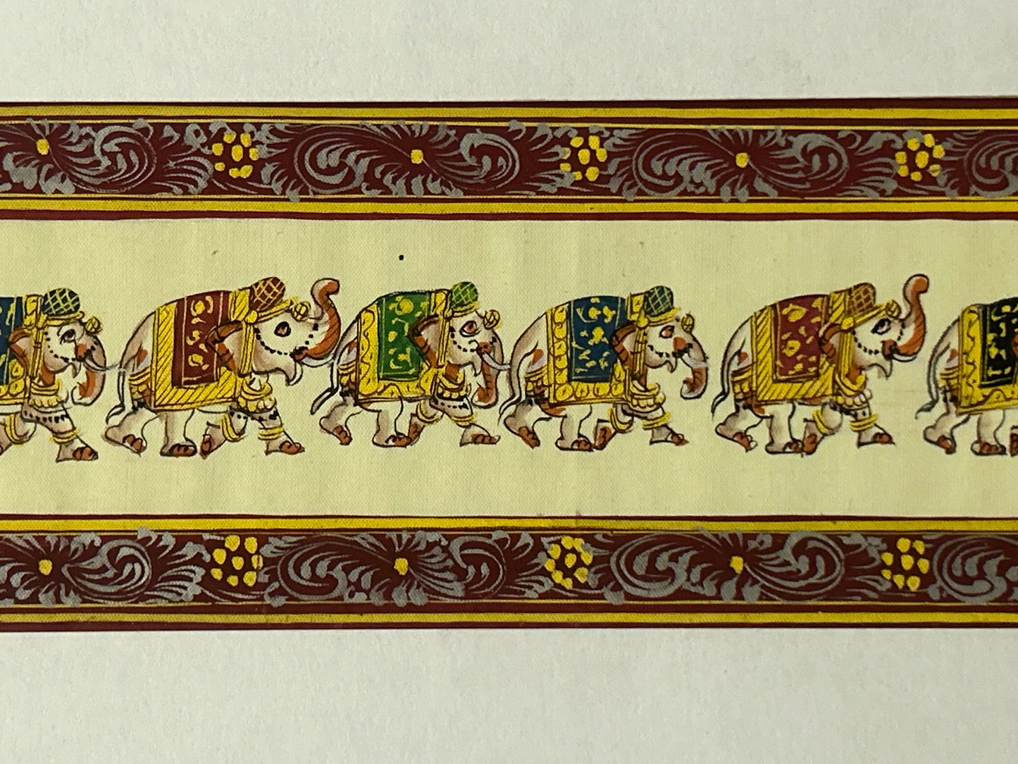 Rajasthani Miniature Border Painting - Royal Animals