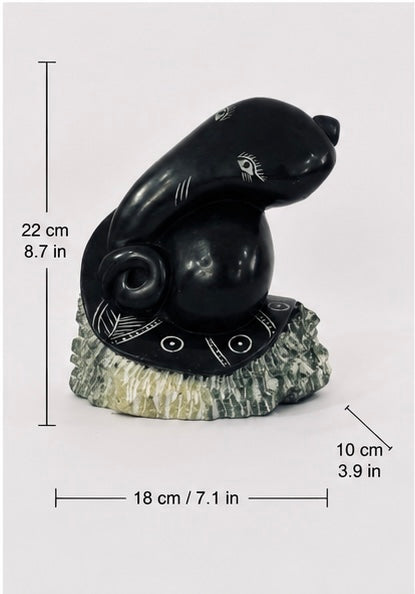 Abstract Lord Ganesha Stone Sculpture