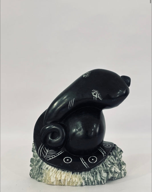 Abstract Lord Ganesha Stone Sculpture