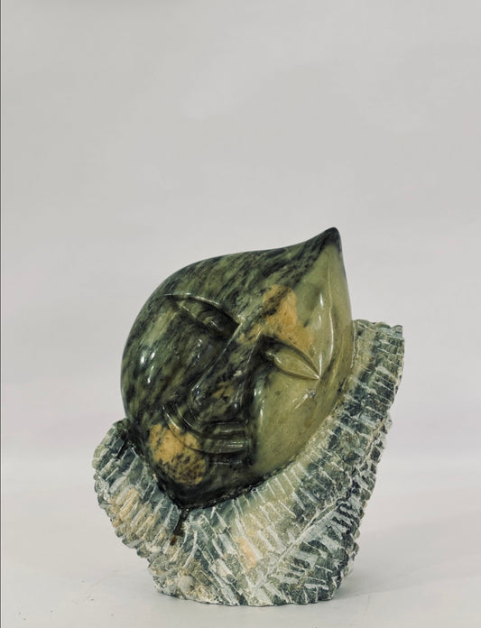 Serene Dream Face Sculpture