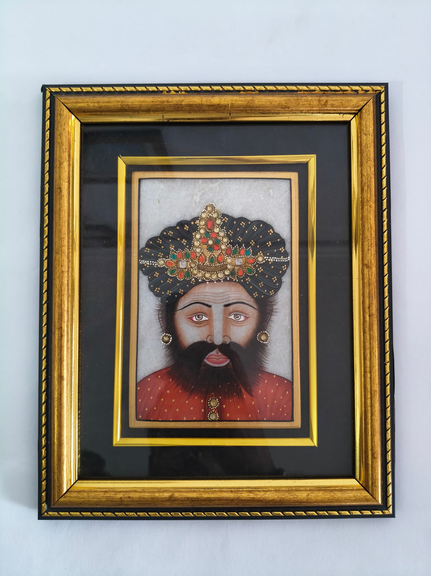 Royal Portrait on Natural Marble Plate