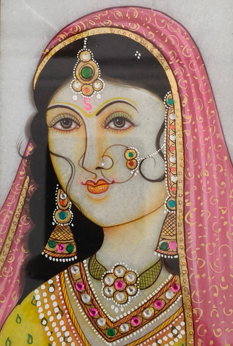 Royal Portrait on Natural Marble Plate