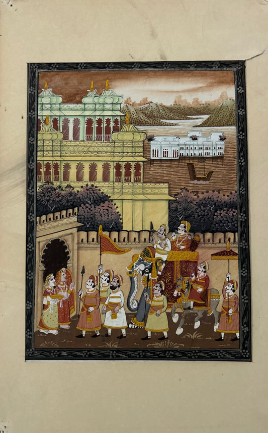 Traditional Rajasthani Miniature Painting