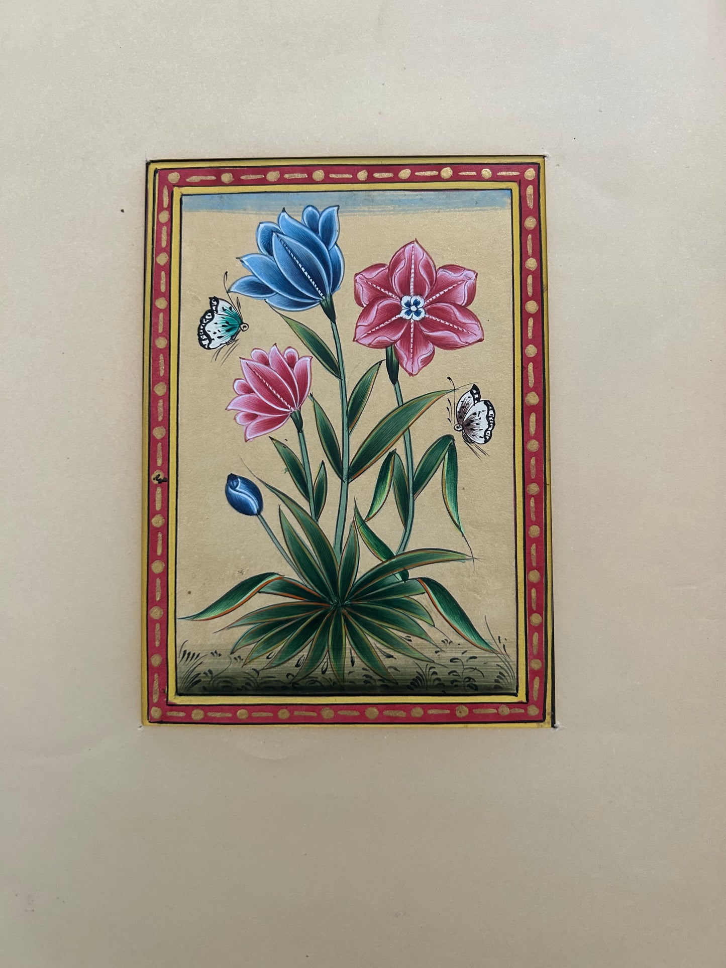 Hand-painted  Miniature flowers