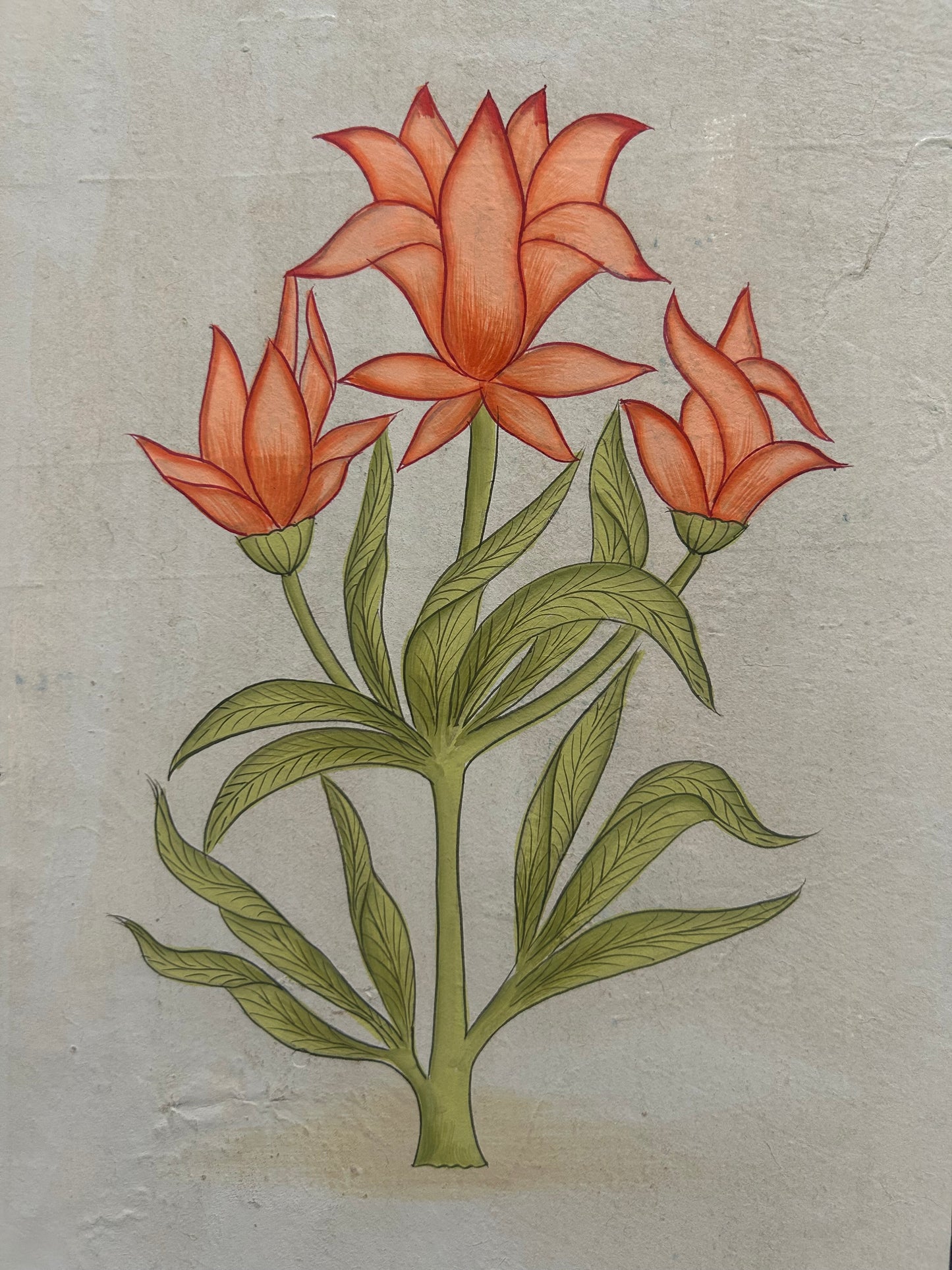 Hand-painted  Miniature flowers