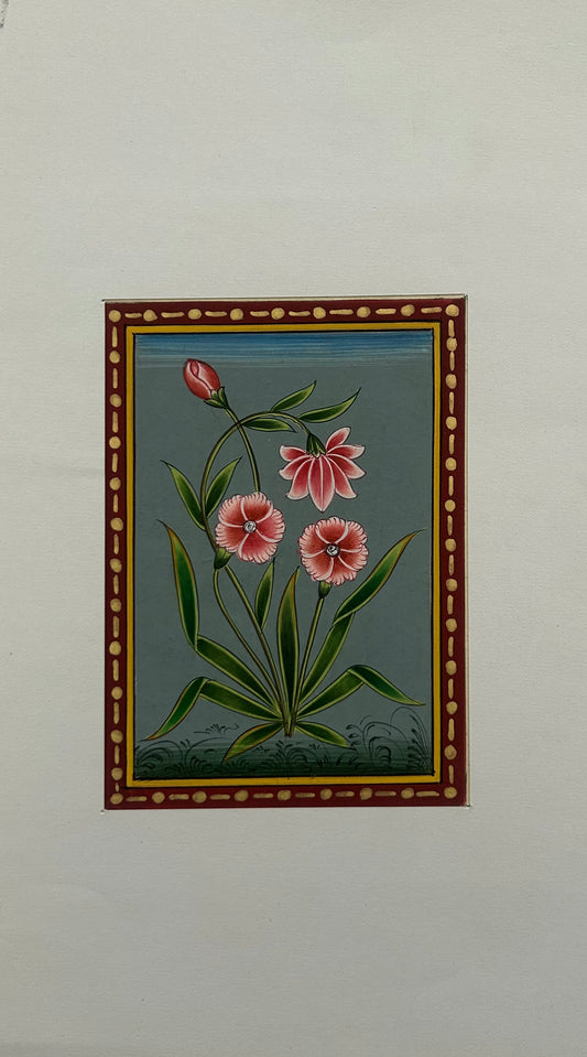 Hand-painted  Miniature flowers