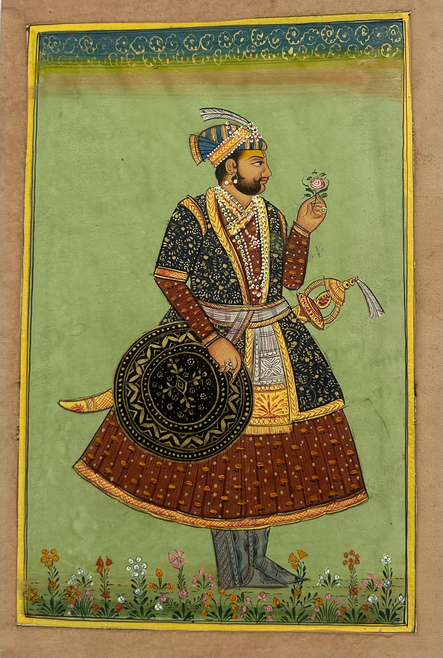 Mughal Miniature portrait
