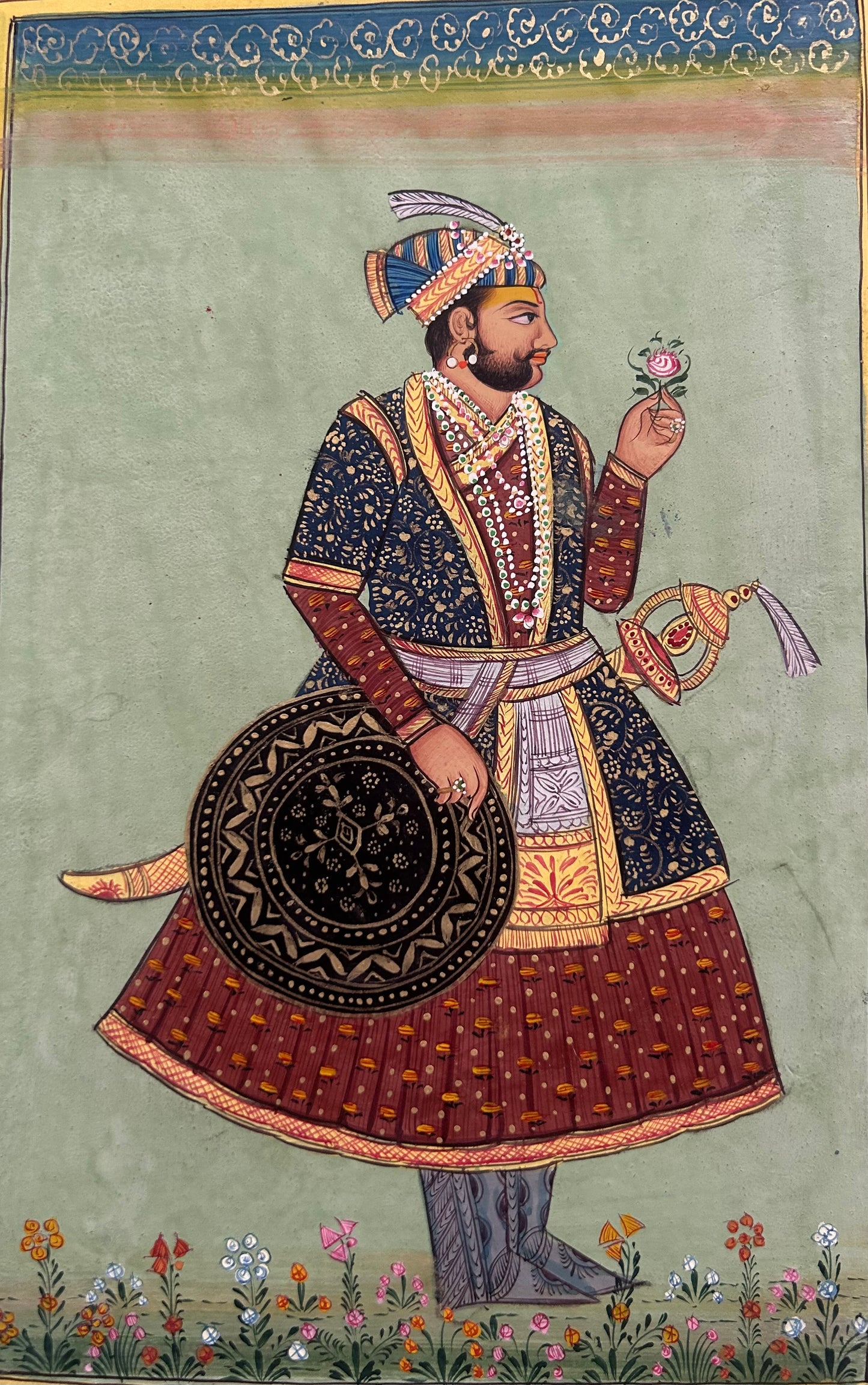 Mughal Miniature portrait