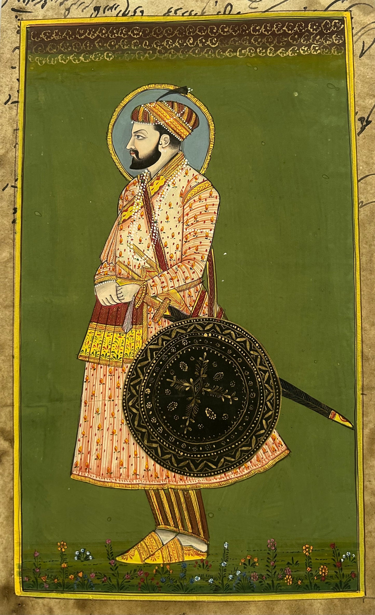 Rajput/Deccani Schools Miniature Potrait