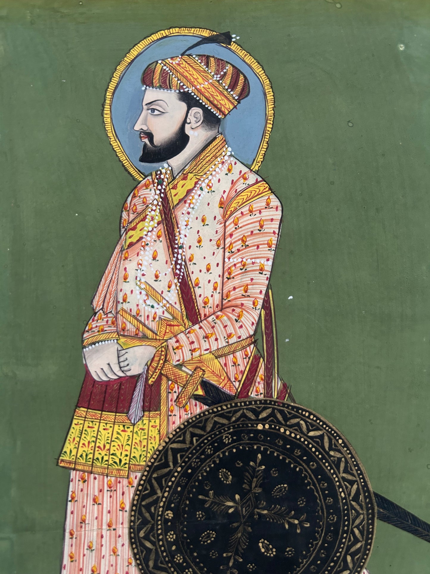 Rajput/Deccani Schools Miniature Potrait