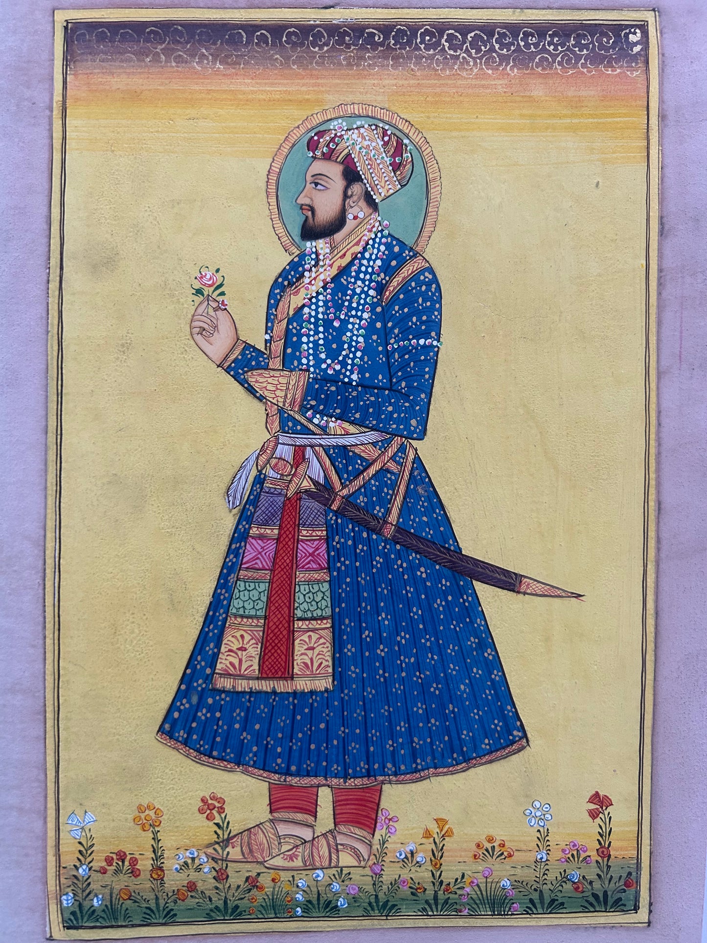 Mughal Miniature portrait