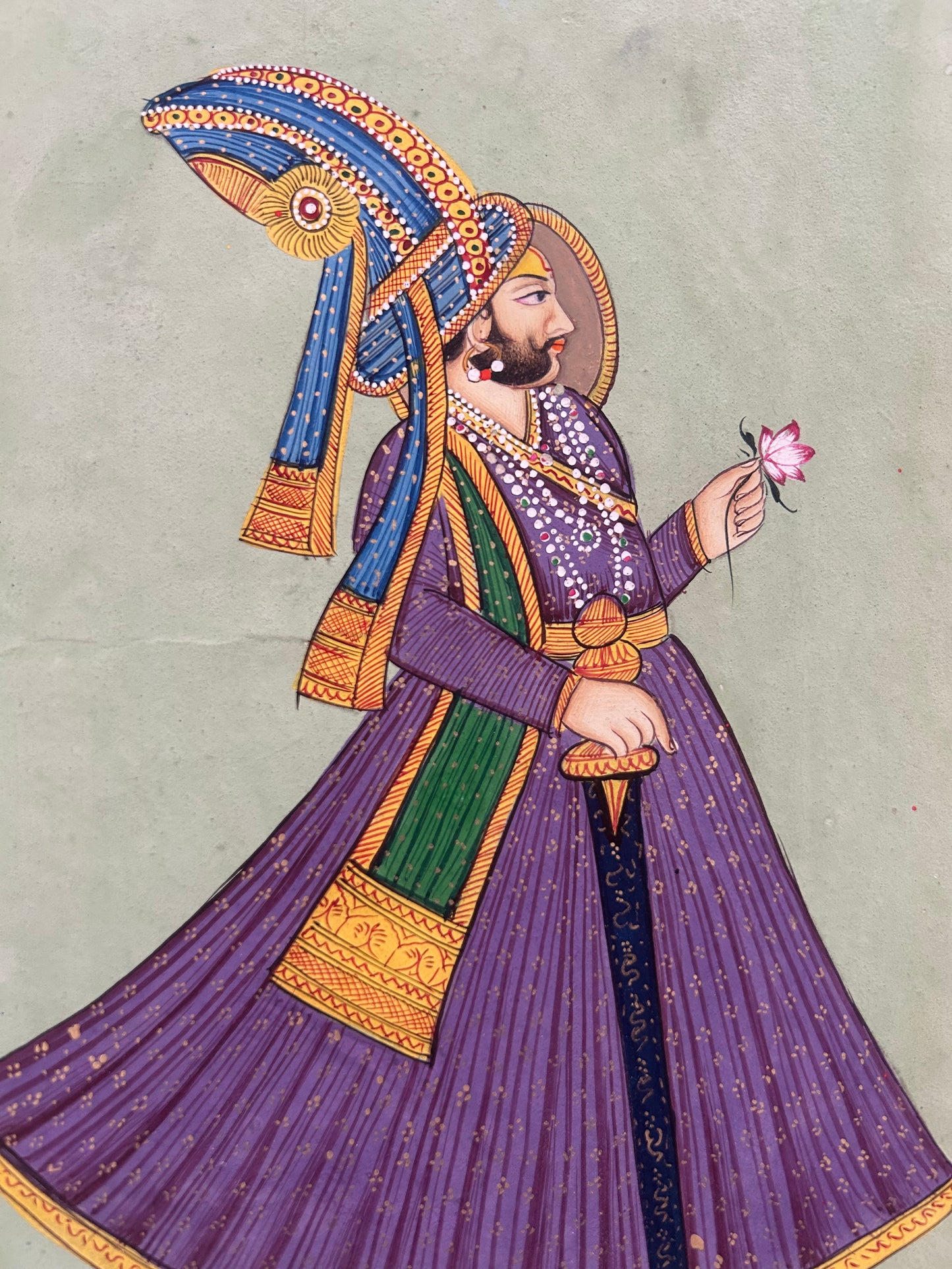 Mughal Miniature portrait