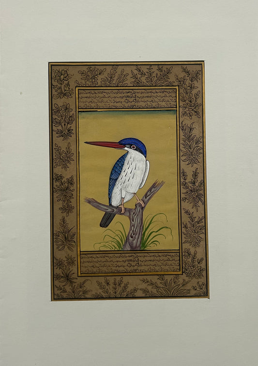 Miniature bird painting
