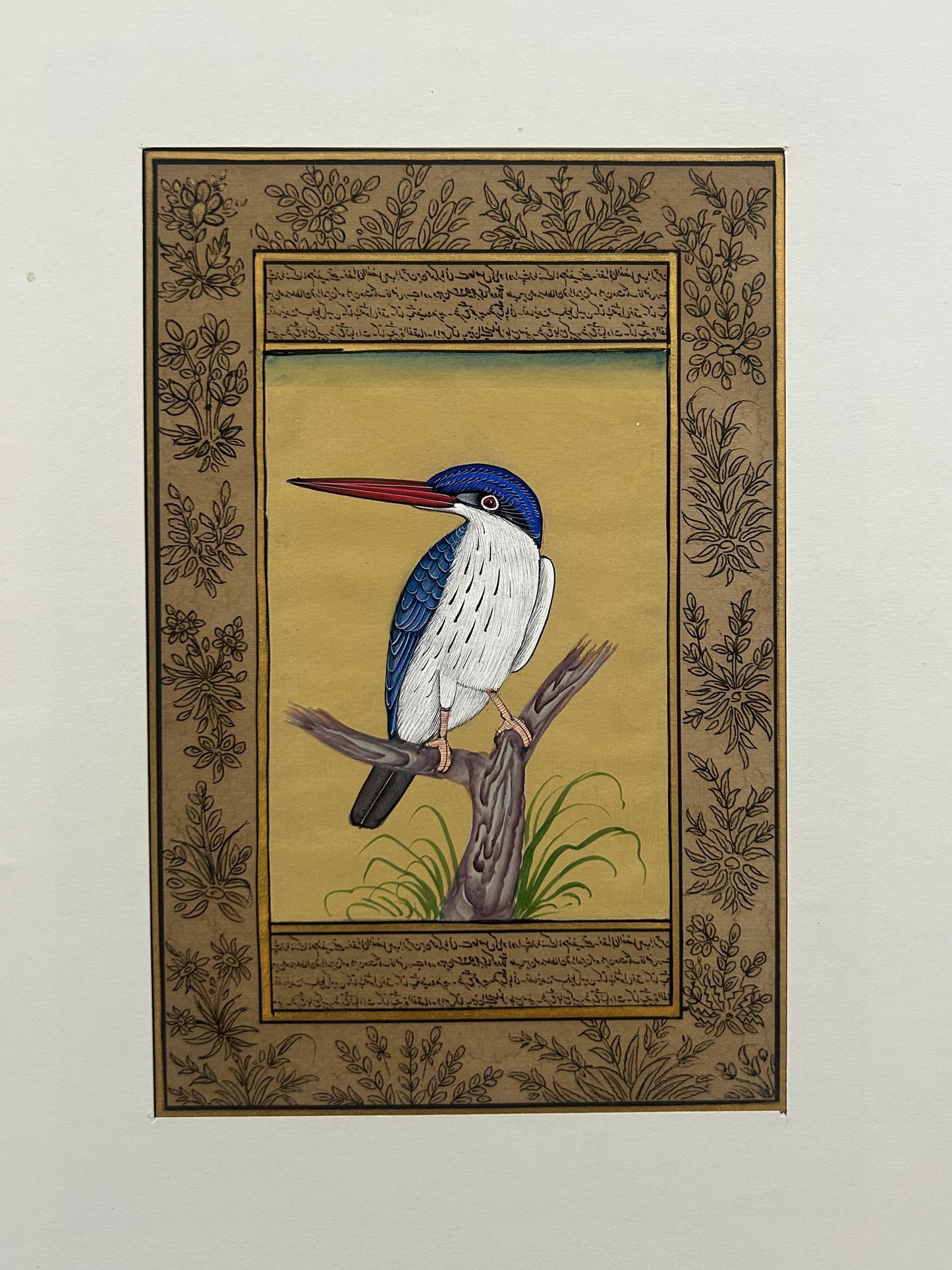 Miniature bird painting