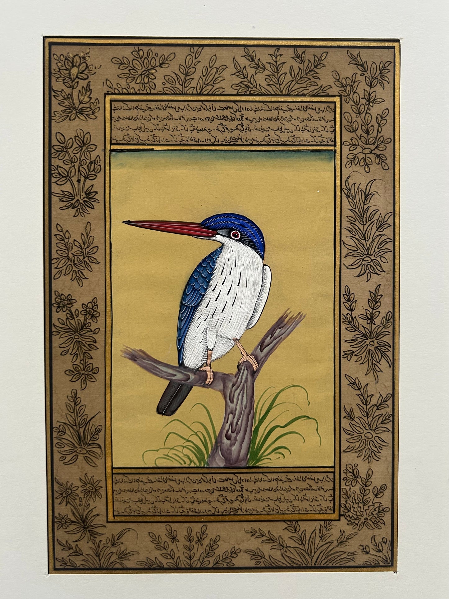 Miniature bird painting