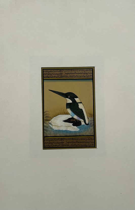 Miniature bird painting