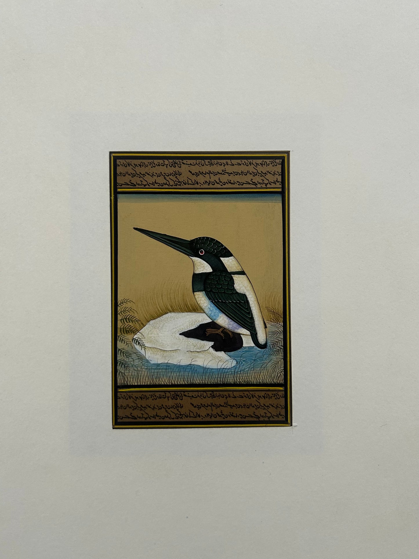 Miniature bird painting