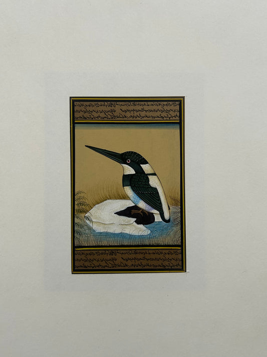 Miniature bird painting