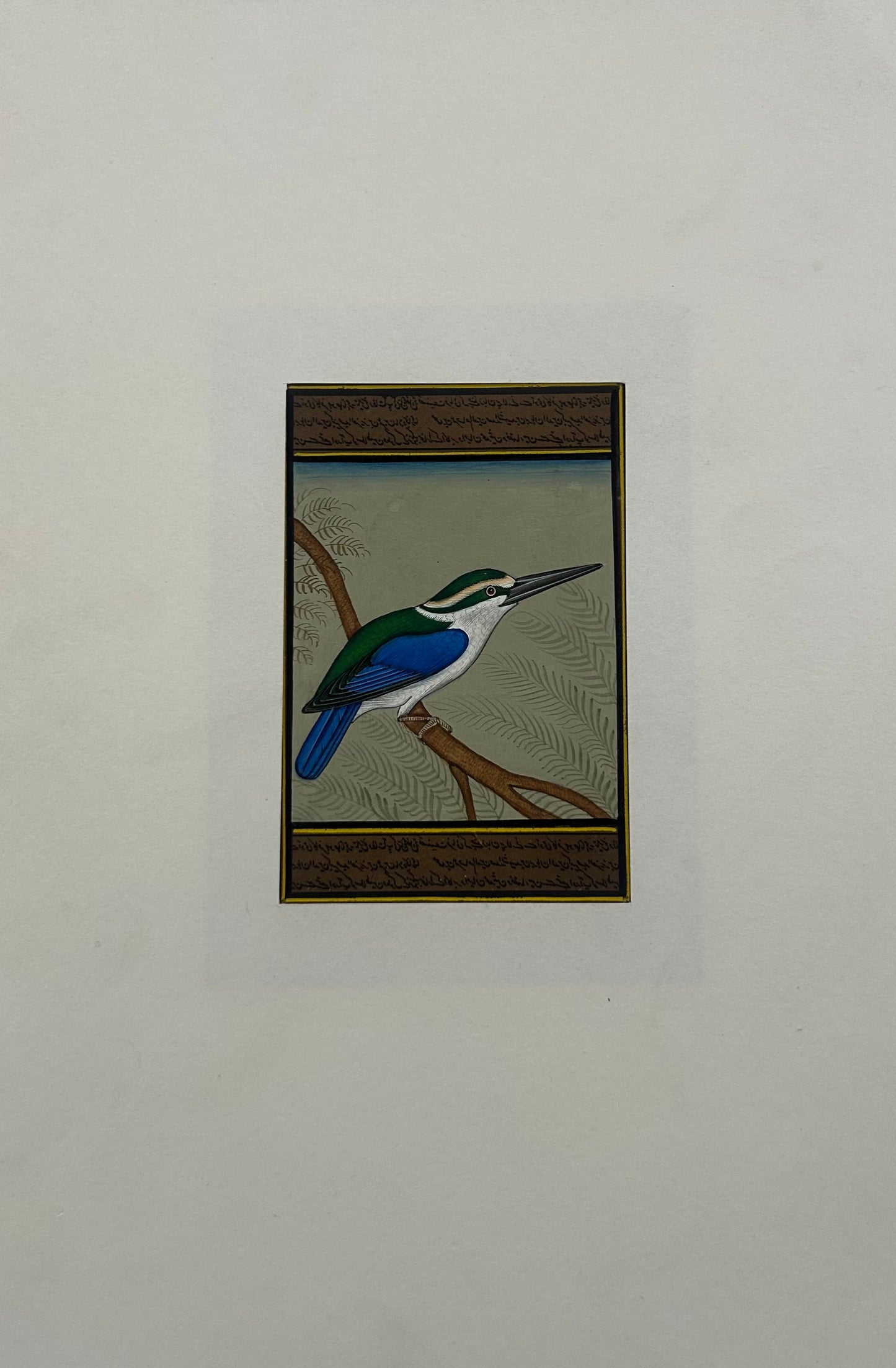 Miniature bird painting