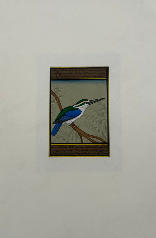 Miniature bird painting