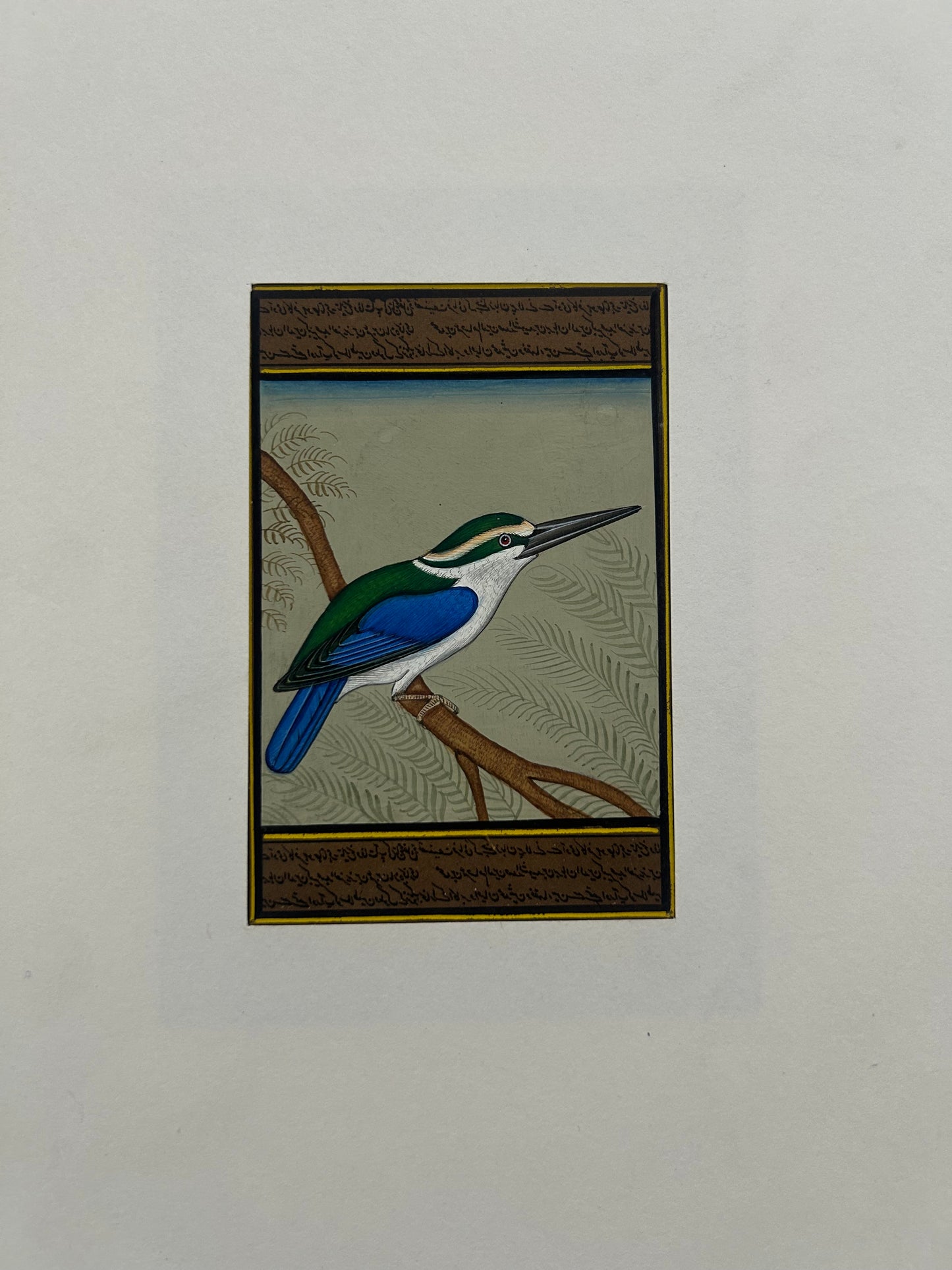 Miniature bird painting