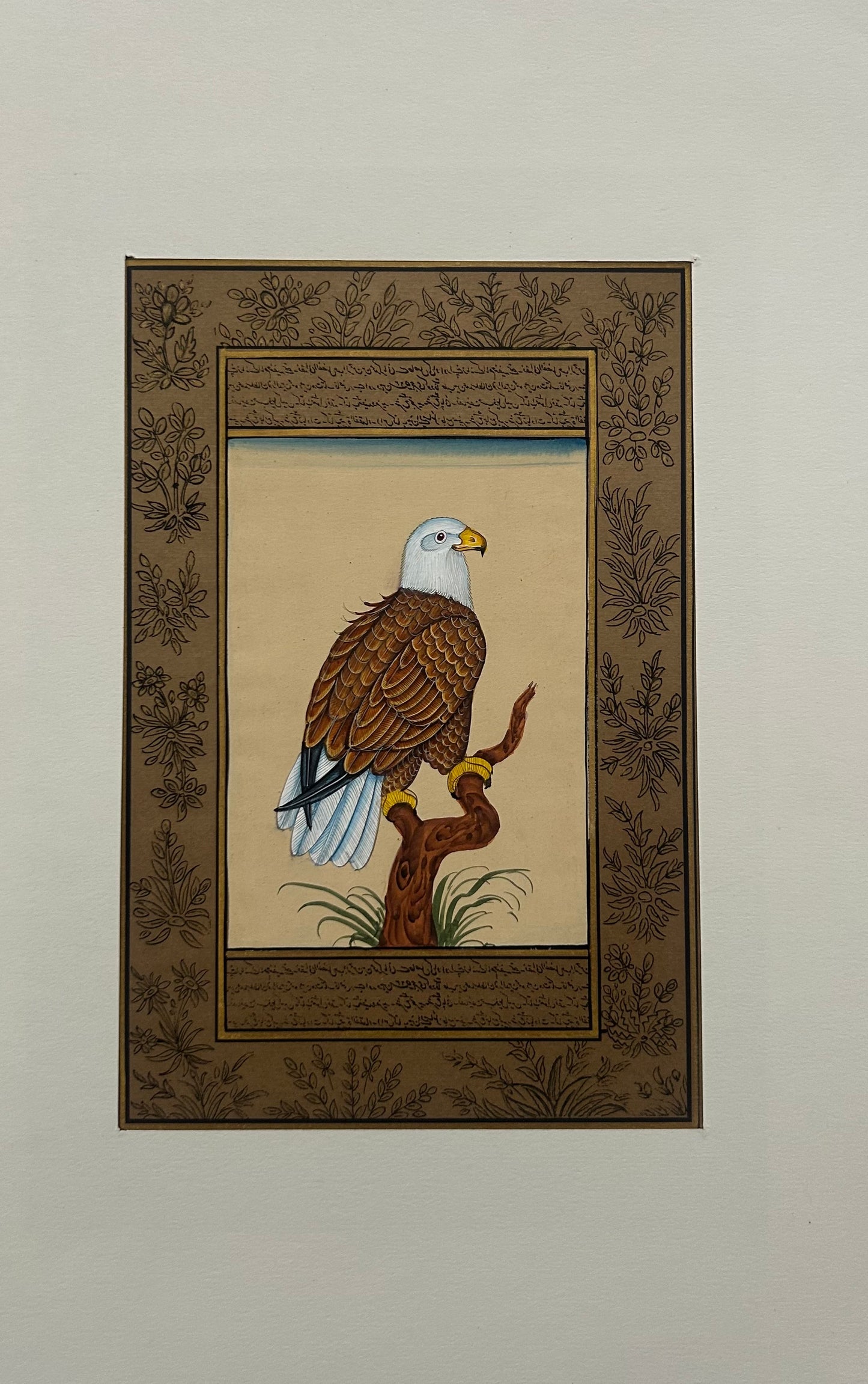 Miniature bird painting