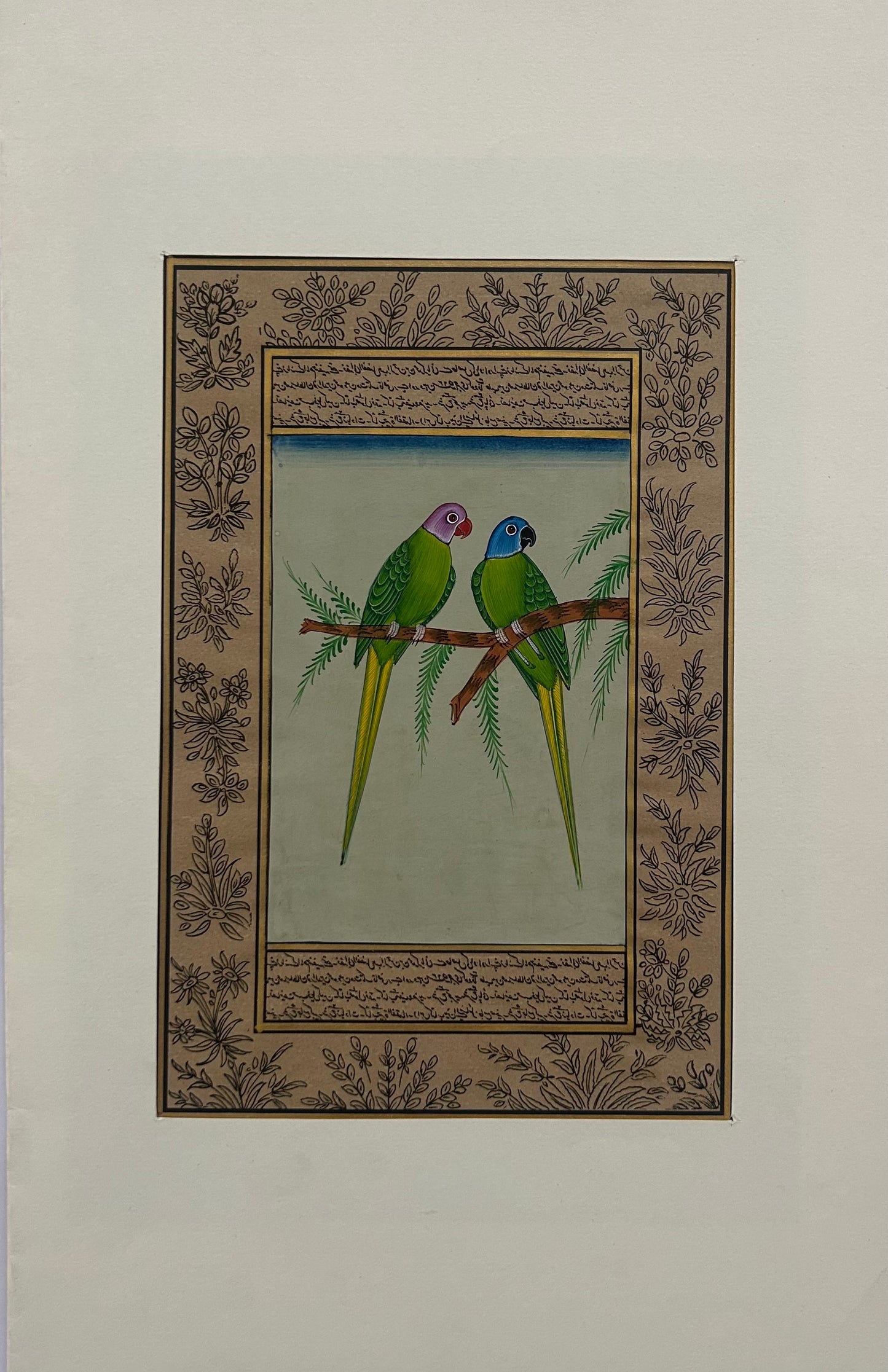 Miniature bird painting